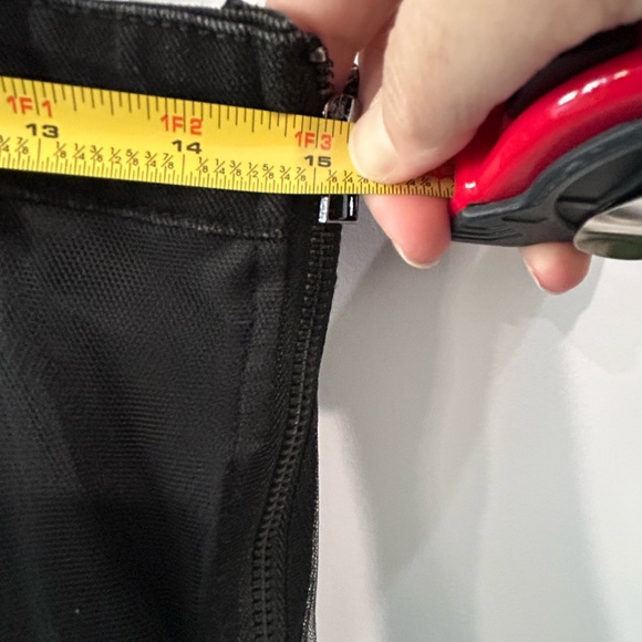 Women's Denim & Tulle Black Tiered Midi Dress Sz S Grunge Punk Gothic Overalls - Picture 8 of 12